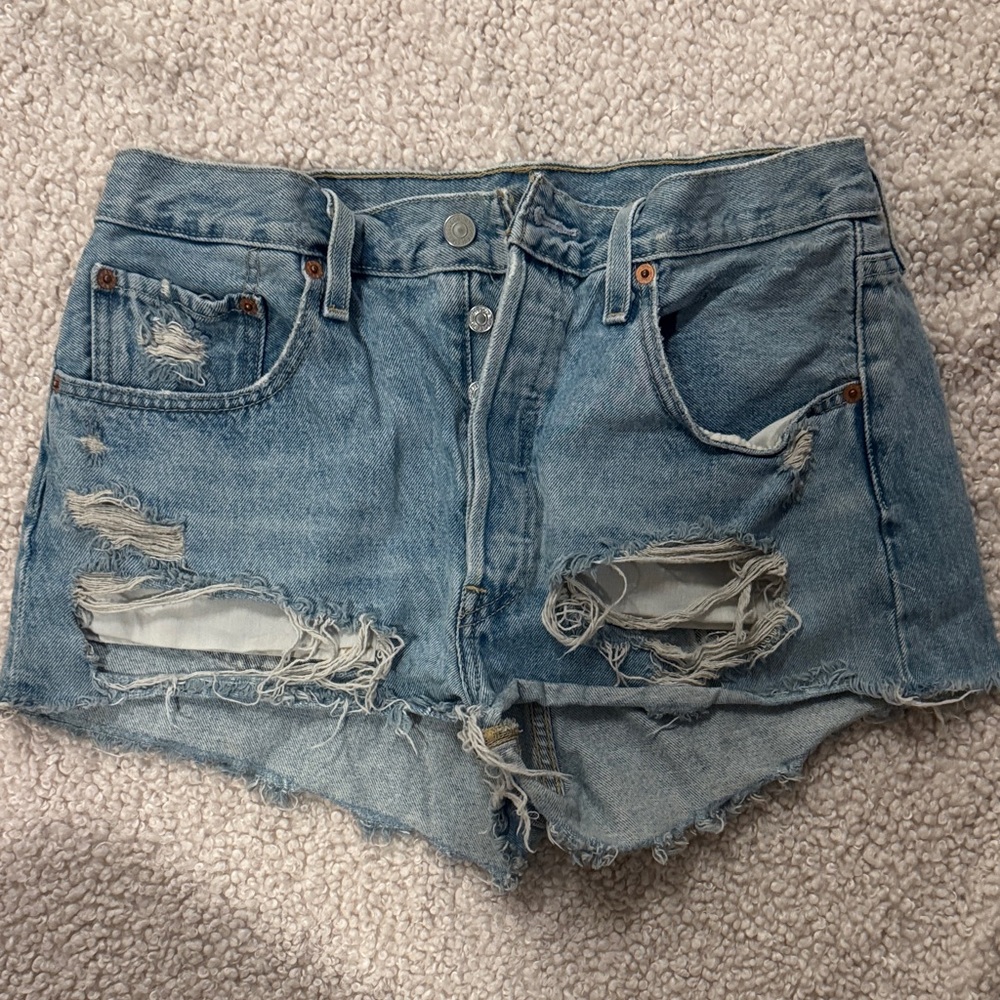 Levi’s Distressed Denim Shorts